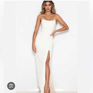 Abyss by Abby Cream Maxi Dress